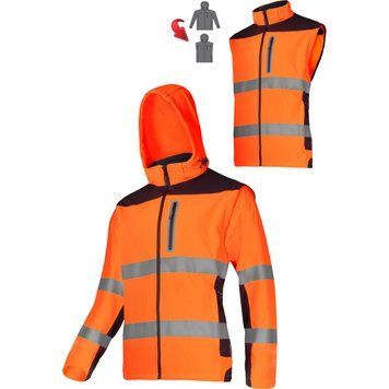 Куртка сигнальна SOFT-SHELL Lahti Pro, Помаранчева, S (48) L40922